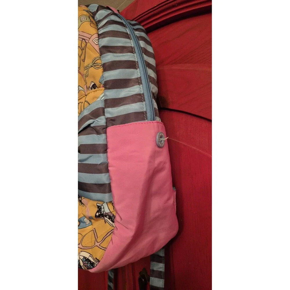 Matilda Jane Make The Grade Quilted Backpack Bow Multicolor 2018 School EUC